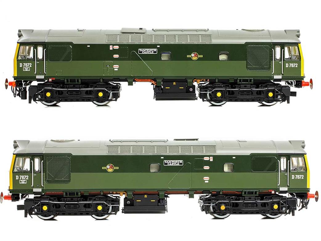 Bachmann OO gauge model 32-334 BR clas 25/3 D7872 Tamworth Castle heritage two tone green