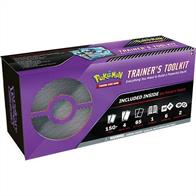 Trainers toolkit contains:Over 50 cards to help build a deck including trainer cards and 2 copies of Lumineon VOver 100 energy4 * Pokémon boosters65 * Deck protectors1 * Deck builders guide1 * Rulebook6 * Damage counter dice1 * Tournament legal coin flip die2 * Condition markers