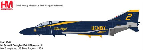 "McDonell Douglas F-4J Phantom II No. 2 airplane, US Blue Angels, 1969"