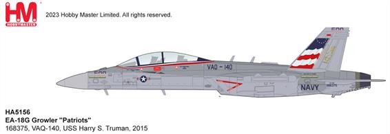 EA-18G Growler Patriots 168375 VAQ-140 USS Harry S. Truman, 2015