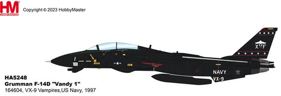 "Grumman F-14D ""Vandy 1"" 164604, VX-9 Vampires,US Navy, 1997"
