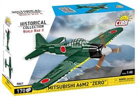 The most famous Japanese fighter plane of World War II. The Mitsubishi A6M2, commonly called "Zero", was designed in 1940. It became famous for its extraordinary maneuverability and great performance. It was an extremely formidable weapon of the Imperial Japanese Navy. The Zero was armed with two 7.7mm Type 97 machine guns and two 20mm Type 99 machine guns. Zero planes took part in such important events as the attack on Pearl Harbor and the Battle of Midway.