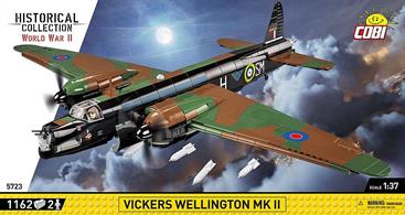 The Vickers Wellington was a British twin-engine basic WWII night bomber. After October 1940 it was also used by the Polish aviation in Great Britain. This extremely successful plane was produced from 1937 until the end of the war in 1945. It was created in many different variants which differed in equipment but not in the basic design. Due to their low maneuverability, the Wellingtons flew mainly at night. They were also perfect for coastal patrolling and as submarine hunters. Additionally they were famous for their high resistance to damage sustained in combat.