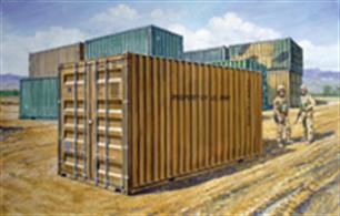 Italeri 6516 1/35 Scale 20' Military ContainerDimensions - Length 174mm.The kit is supplied with decals for various options and full instructions.Glue and paints are required