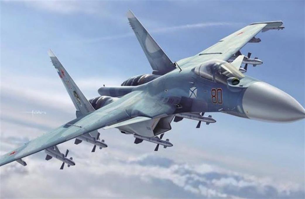 Kinetic Models 1/48 48062 Su-33 Flanker D Russian Fighter Jet Plastic Kit