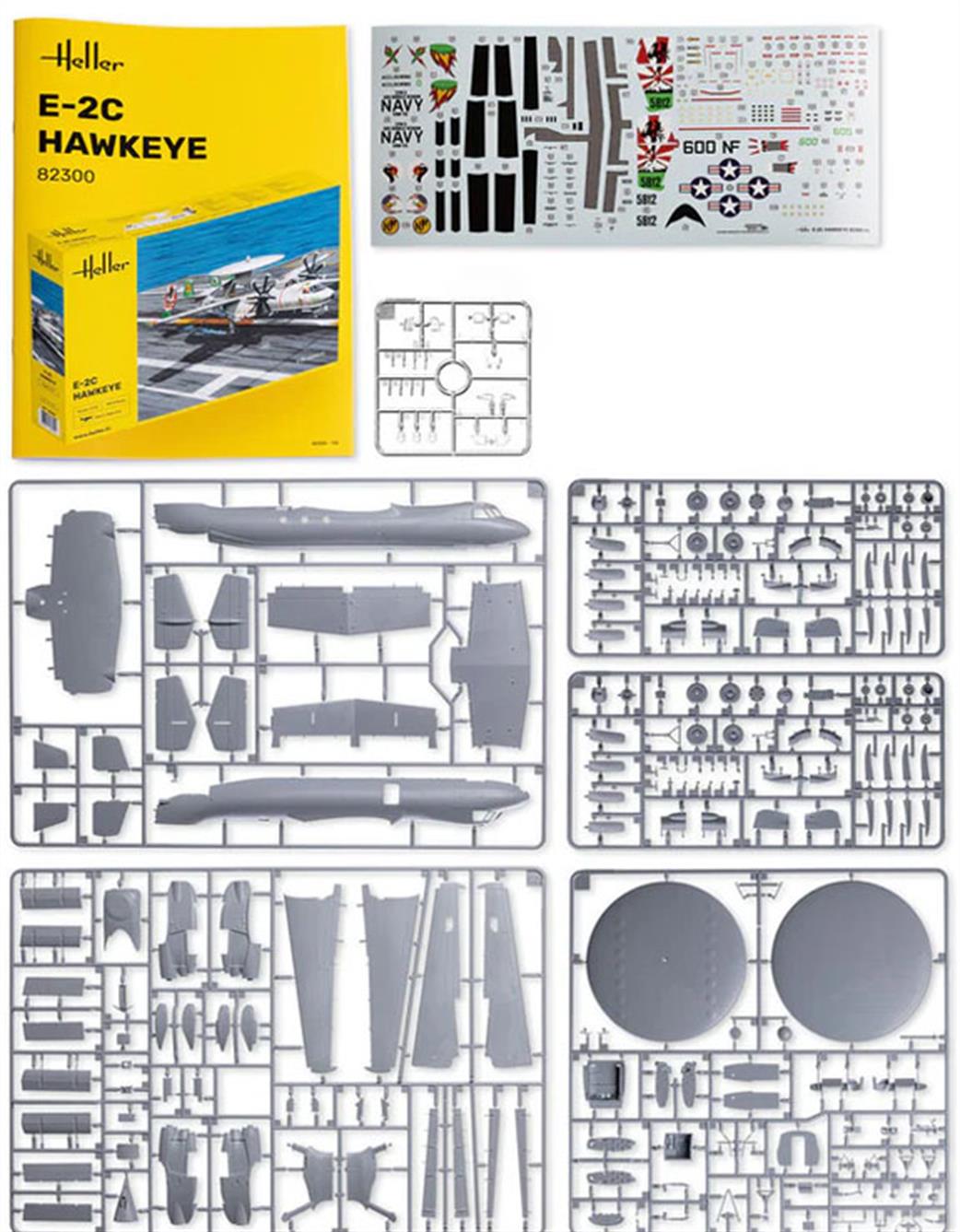 Heller  1/72 82300 E-2C Hawkeye Early Warning Aircraft Kit