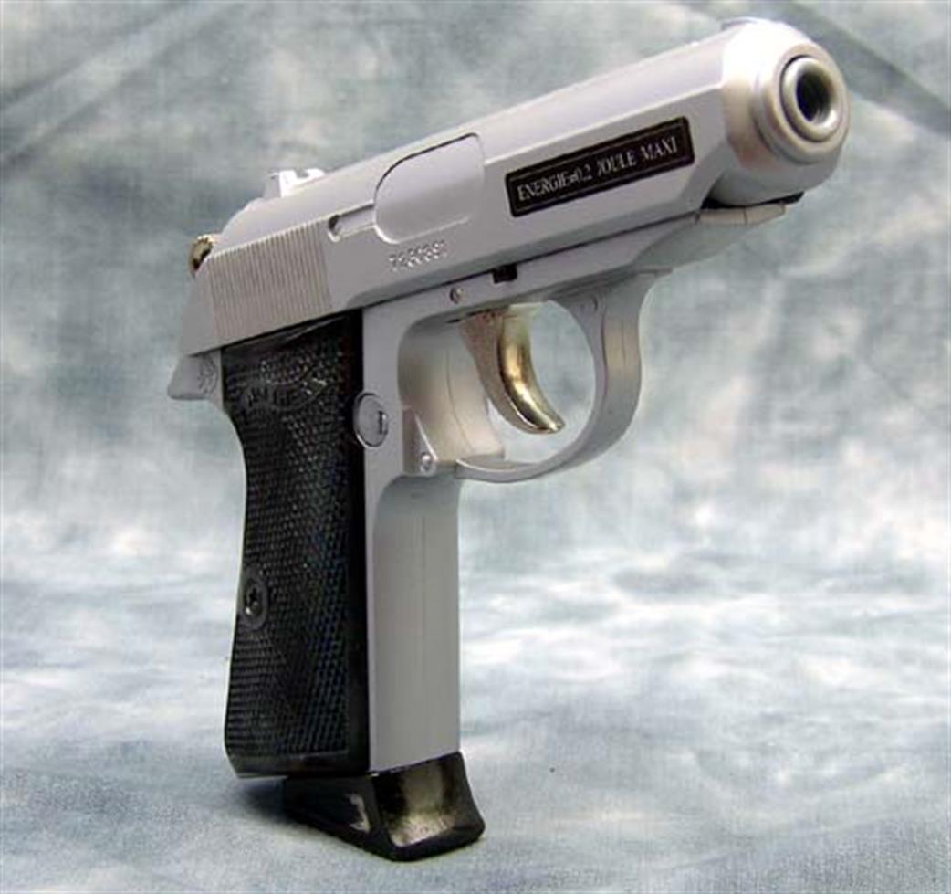 3PSA 240200 Walther PPK's Silver Hop Up BB Gun 1/1