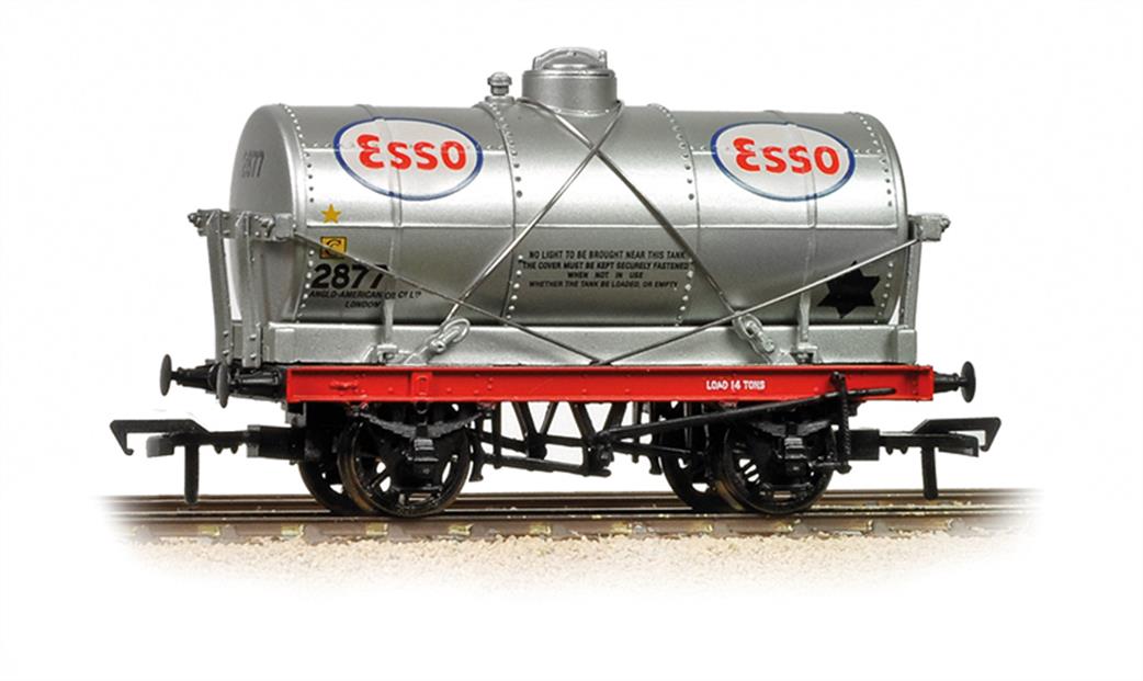 Bachmann OO 37-684A Esso 14 Ton Oil Tank Wagon Silver