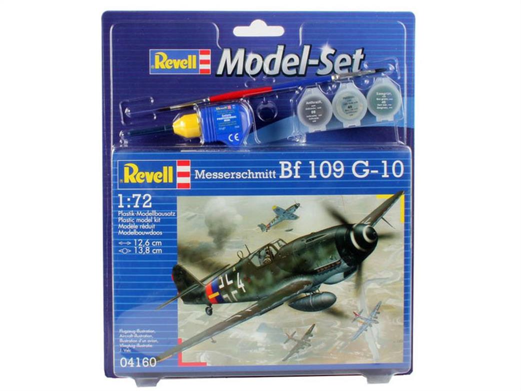 Revell 1/72 64160 Messerschmitt BF 109 G-10 Model Set