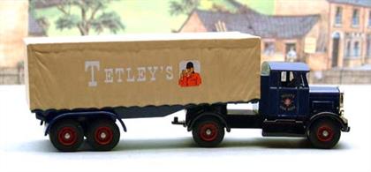 Long nosed Scammell Artic with Sheeted Trailer 'Tetleys Fine Ales'