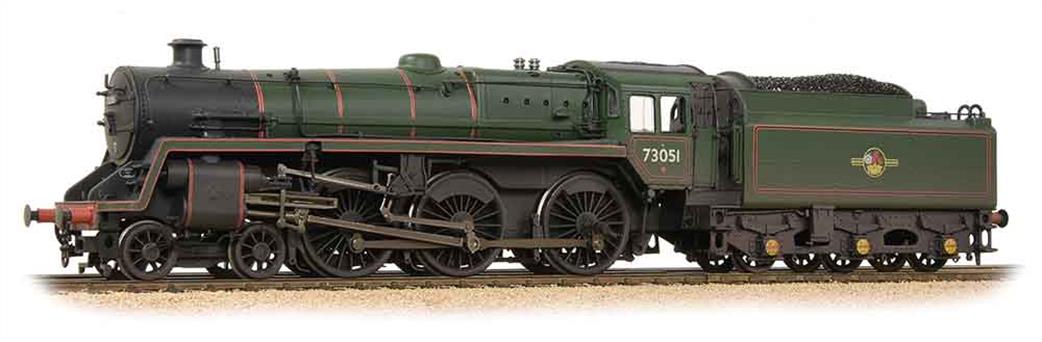 Bachmann OO 32-511 BR 73051 Standard Class 5MT 4-6-0 Lined Green Late Crest Weathered