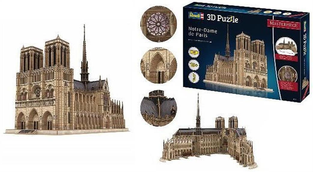 Revell  00190 Notre Dame Cathedral 3D Puzzle Kit