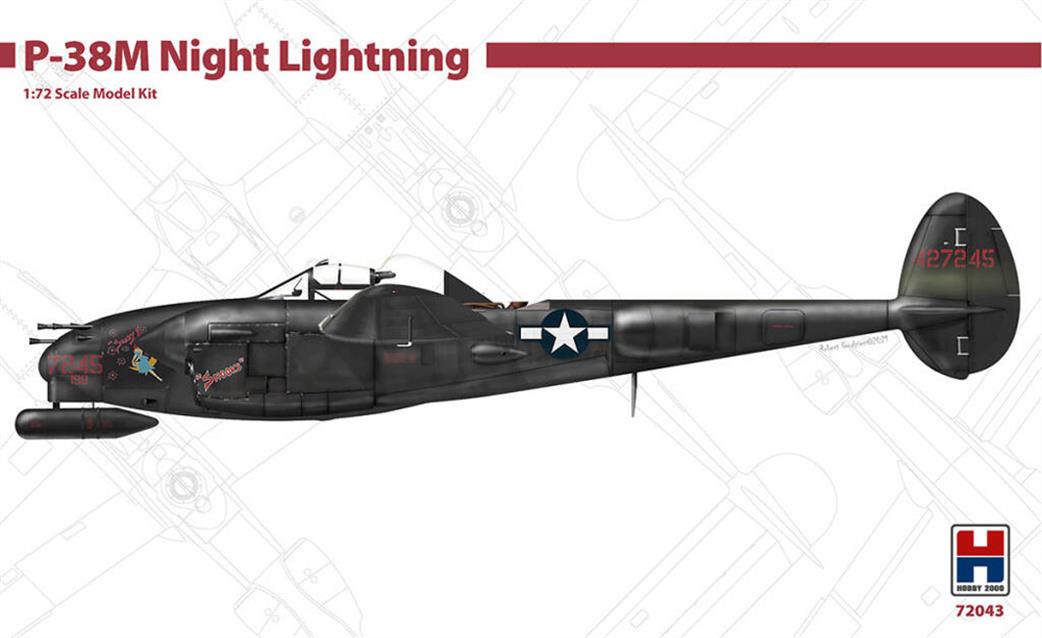 Hobby 2000 1/72 72043 P-38M Night Lightning Plastic Kit