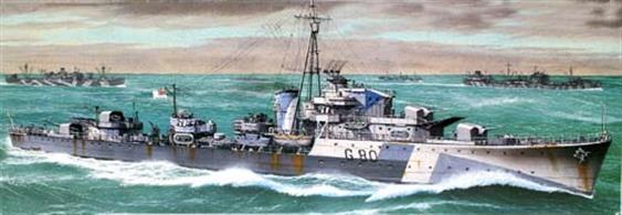 Tamiya 1/700 British O Class Destroyer WW2 Waterline Series 31904Glue and paints are required to assemble and complete the model (not included)