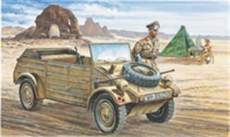Italeri312  1/35 Scale German Volkswagen 82 Kubelwagen - WW2Dimensions - Length 106mm.The kit includes two figures and a tent. Decals and full instructions are supplied.Click on the More link to view related products.
