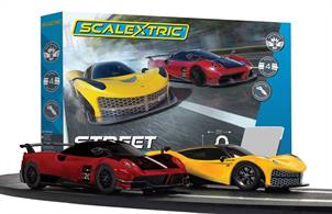 This set features everything you need to start your racing career, including 2 easy speed limiting hand controllers, 2 crash resistant cars and over 4.8metres of track which creates 4 track layouts.