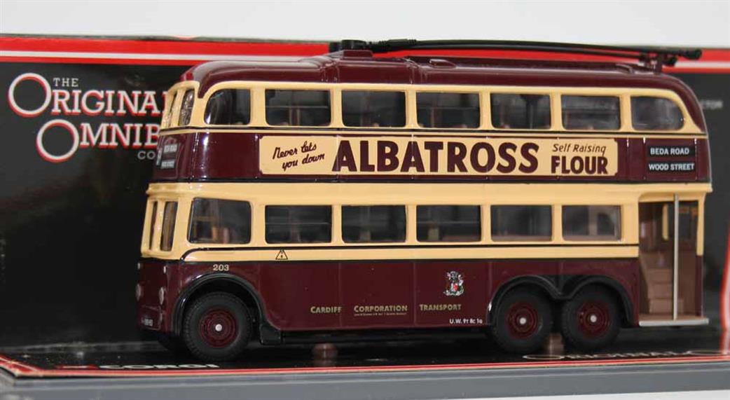 Corgi 1/76 43704 AEC 9641T Trolleybus Cardiff Corporation Transport