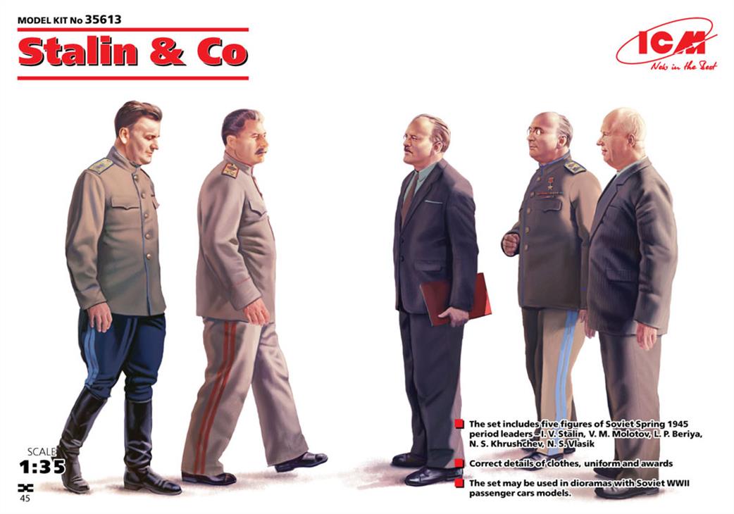 ICM 1/35 35613 Stalin and Co 5 Piece Figure Set