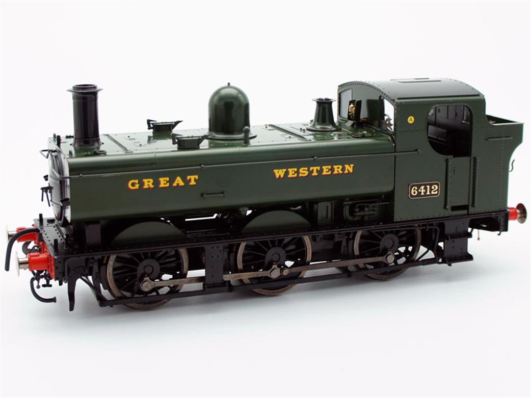 Dapol O gauge 7S-024-001S GWR 6412 64xx Class Auto-Fitted 0-6-0 Pannier Tank Lettered Great Western DCC & Sound Model