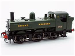 Finely detailed O gauge model of GWR 64xx class 'auto pannier' 6412 finished in the early 1930s as built livery of GWR green lettered GREAT WESTERN.This Dapol model is a new run of models from the Lionheart Trains range being produced with DC, DCC and DCC Sound options.Please note - Sound fitted models are produced to order and subject to availability of decoders etc.