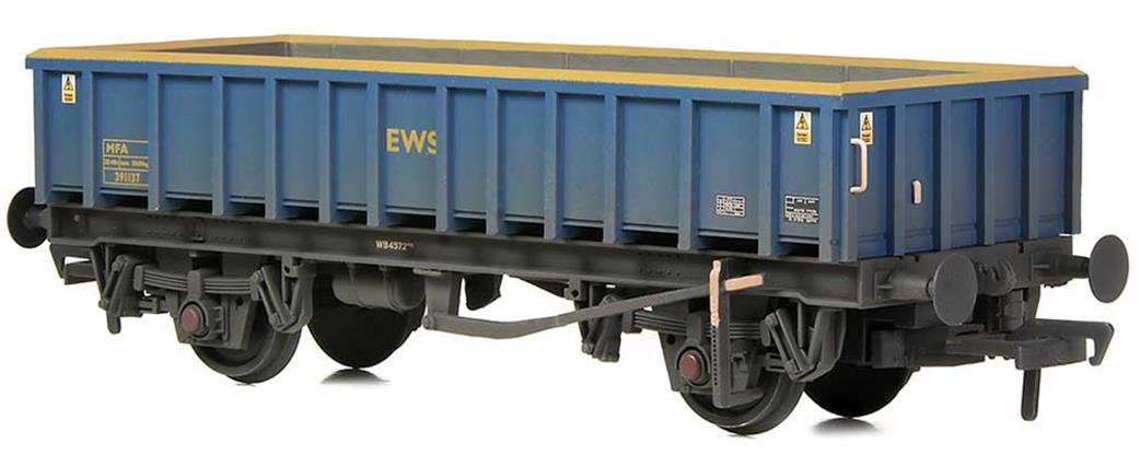 Bachmann 38-014 EWS MFA Open Wagon Ex-Mainline Freight Blue Livery Weathered OO