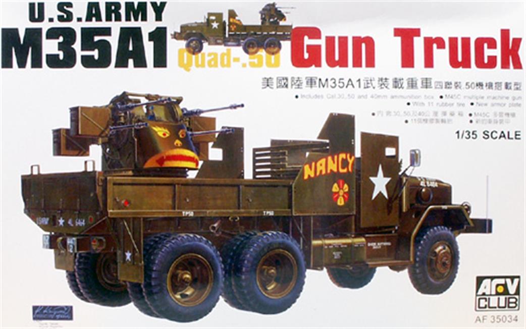 AFV Club 1/35 AF35034 US Army M35A1 Quad .50 Gun Truck WW2