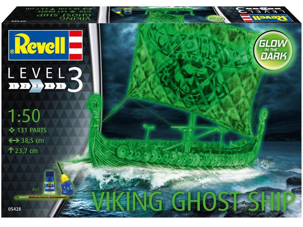 Revell 05428 Viking Ghost Ship inc Paintbrush & Night Colour 1/50