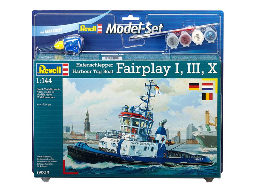 Revell 1/144 65213 Fairplay Harbour Tug Boat Model Set