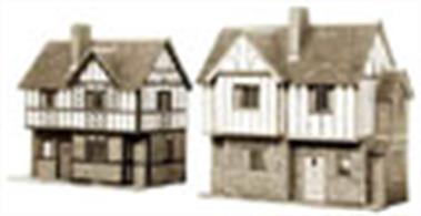 Superquick OO Two Elizabethan Cottage Printed Card Kit B28Two timber-framed lattice construction buildings, synonymous with the English countryside. This kit will provide a timeless addition to any layout.