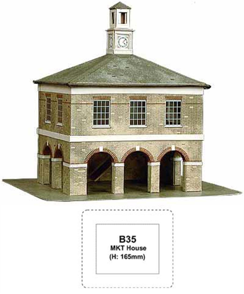 Superquick OO B35 Market House Printed Card Kit