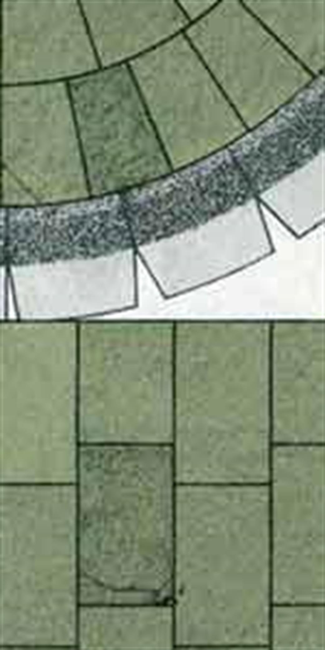 Superquick OO D6 Grey Paving Stones Pack of 6 Sheets