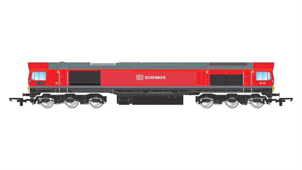 Hornby OO R3486 DB Schenker 66185 DP World London Gateway Class 66 Co-Co Diesel Locomotive