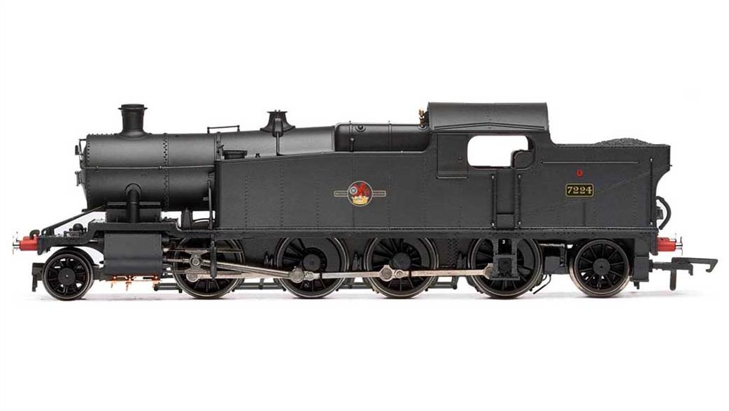 Hornby OO R3464 BR 7224 ex-GWR 72xx Class 2-8-2 Heavy Goods Tank Engine BR Black Late Crest