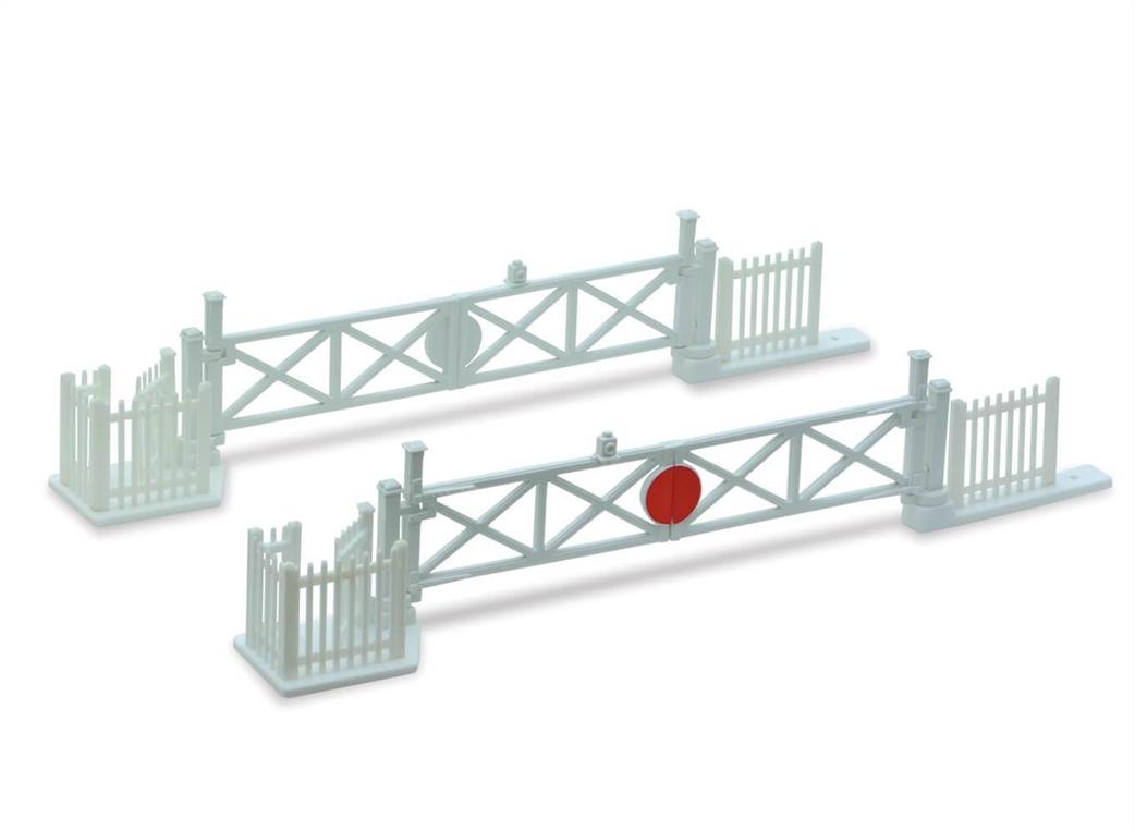 Peco OO LK-50 Level Crossing Gates (4) with Wicket Gates and Fencing