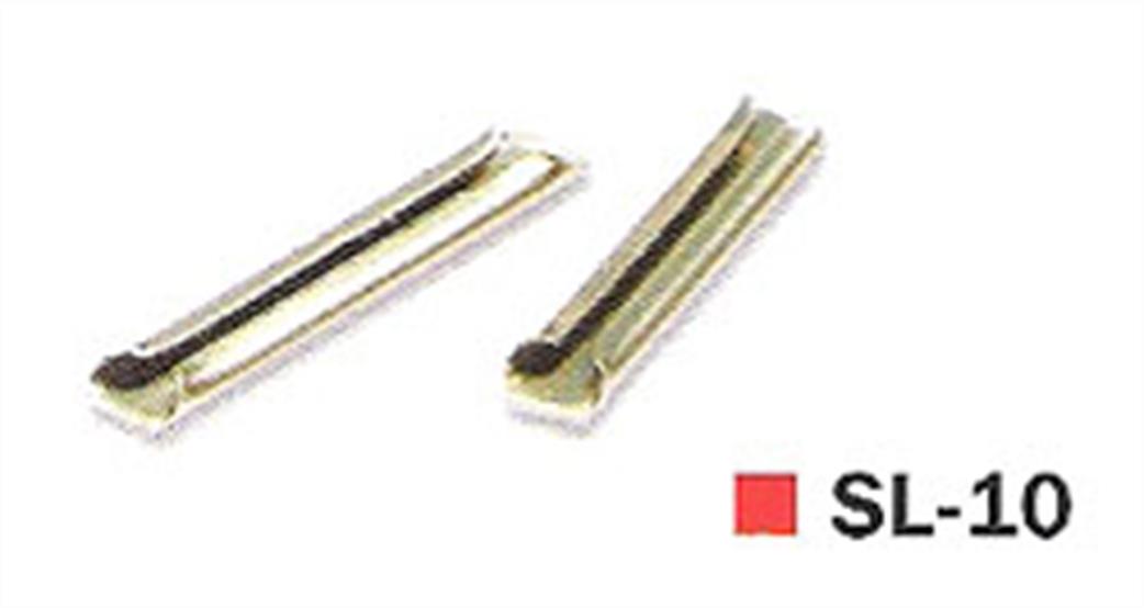 Peco SL-10 Rail Joiners Nickel Silver Code 100 for OO, O-16.5 and O gauge Bullhead Track Pack of 24 OO/HO