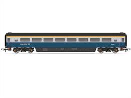 The Mk3 coach is perhaps most iconic in its original production livery of the BR Grey and Blue. It is in this livery that the coach, as well as the matching Class 43 units would be introduced, before high speed rail services in the UK would be rebranded into the Intercity Executive livery.Following the privatisation of the Railway network, Mk3 coaches would find themselves in many colourful liveries, some harking back to the original blue and grey livery of times gone by.These Mk3 coaches include the provision for lighting provided by the R7305 Maglight lighting unit, as well as fully detailed interiors and metal wheels throughout. For the first time, these coaches also include our new Buckeye style magnetic couplings.