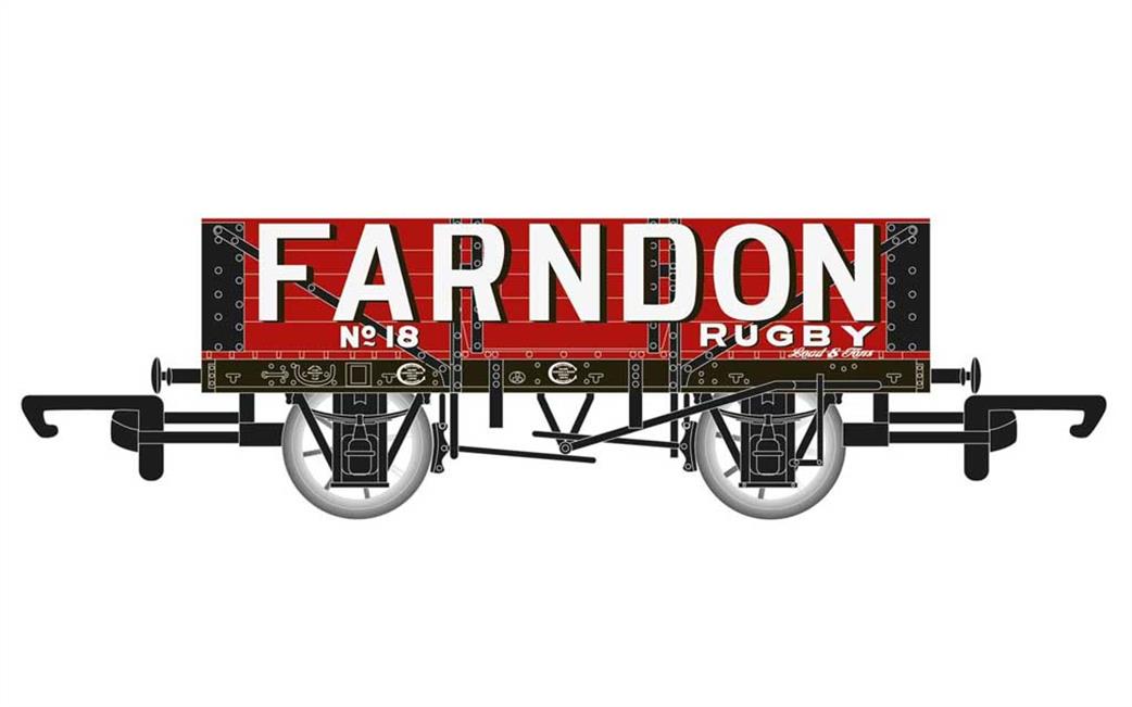 Hornby OO R6749 Farndon, Rugby 5 Plank Open Wagon