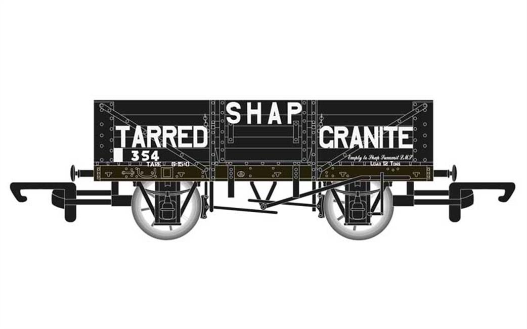 Hornby OO R6750 Shap Tarred Granite 5 Plank Open Wagon