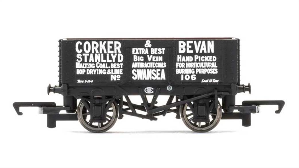 Hornby OO R6753 Corker & Bevan, Swansea 6 Plank Open Wagon