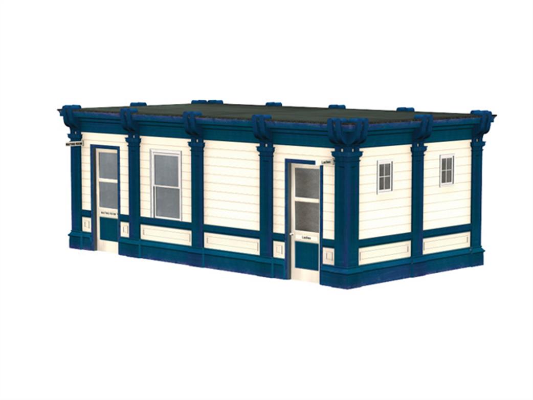 Bachmann OO 44-0043 Station Platform Waiting Room with Ladies Lavatory