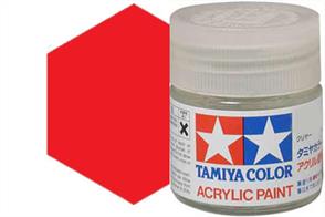 Tamiya X-7 gloss red, acrylic paint suitable for brush or spray painting.