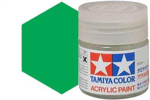 Tamiya X-28 gloss park green, acrylic paint suitable for brush or spray painting.