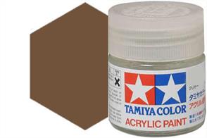 Tamiya XF-68 matt NATO brown, acrylic paint suitable for brush or spray painting.