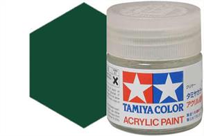 Tamiya XF-61 matt dark green, acrylic paint suitable for brush or spray painting.