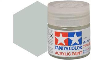 Tamiya XF-19 matt sky grey, acrylic paint suitable for brush or spray painting.