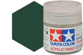 Tamiya XF-70 matt dark green, acrylic paint suitable for brush or spray painting.