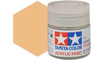 Tamiya XF-59 matt desert yellow, acrylic paint suitable for brush or spray painting.