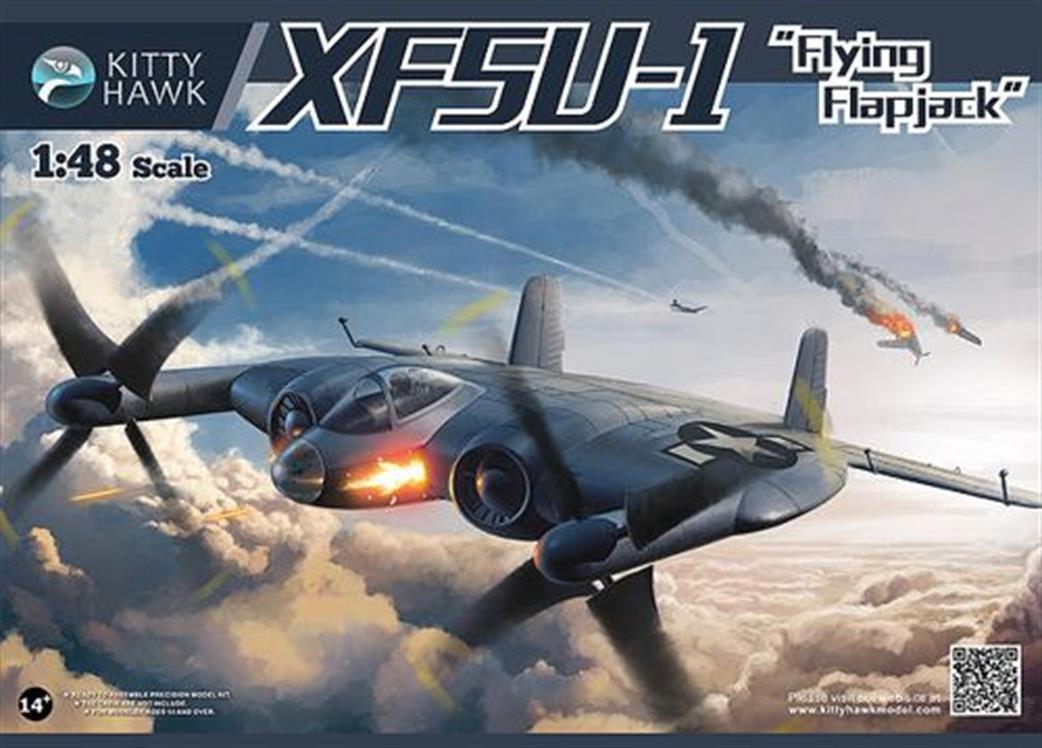 Kitty Hawk 1/48 KH80135 XF5U-1 Flying Flapjack Pancake Plastic Kit
