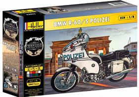 Heller BMW R60/5 police motorcycle gift pack supplied with glue and basic paint colours.