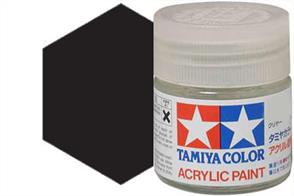 Tamiya XF-1 matt black, acrylic paint suitable for brush or spray painting.